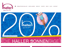 Tablet Screenshot of haller-lifestyle.de